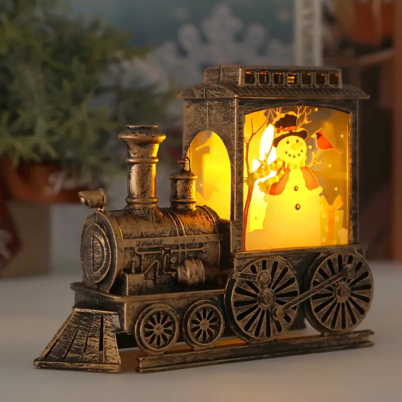3D Christmas Train Night Light Decoration