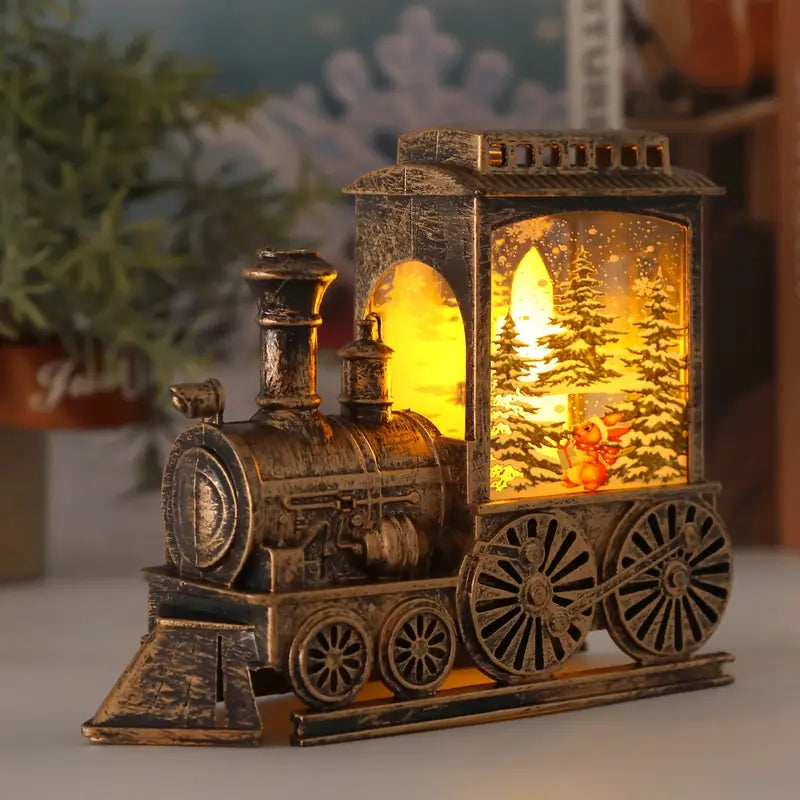 3D Christmas Train Night Light Decoration