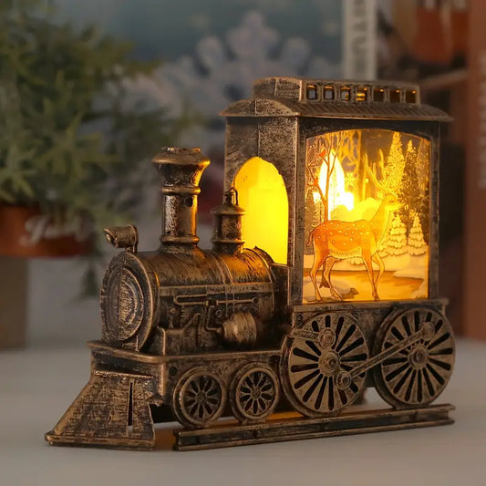 3D Christmas Train Night Light Decoration