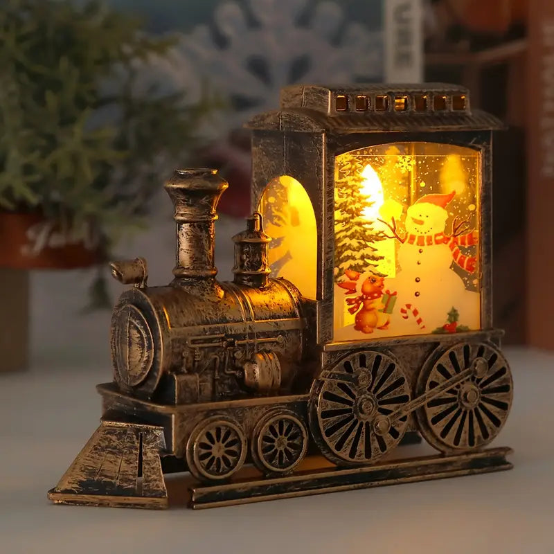3D Christmas Train Night Light Decoration