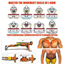 Multifunctional Home and Gym Push-Up Board - Ergonomic Push-Up Board for Chest and Shoulder Strength, Improves Posture, Enhances Overall Fitness - Home Fitness Equipment |16 Push-Up Training Positions