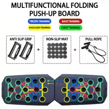 Multifunctional Home and Gym Push-Up Board - Ergonomic Push-Up Board for Chest and Shoulder Strength, Improves Posture, Enhances Overall Fitness - Home Fitness Equipment |16 Push-Up Training Positions