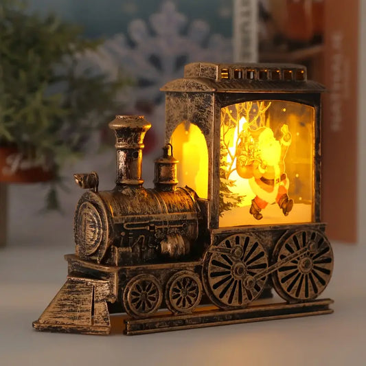 3D Christmas Train Night Light Decoration